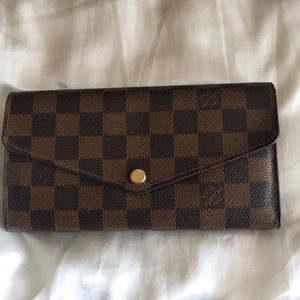Louis Vuitton Damier Ebene Sarah Wallet